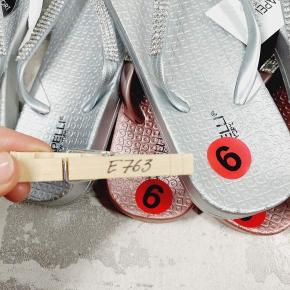 New Bundle of 3 Capelli /Silver/Pink Slip On Sandals E763 - Picture 8 of 8